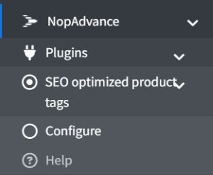 SEO optimized product tags plugin navigation menu